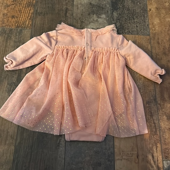 Elegant Baby Baby One Piece Dress with Built-In Bodysuit - Picture 2 of 3